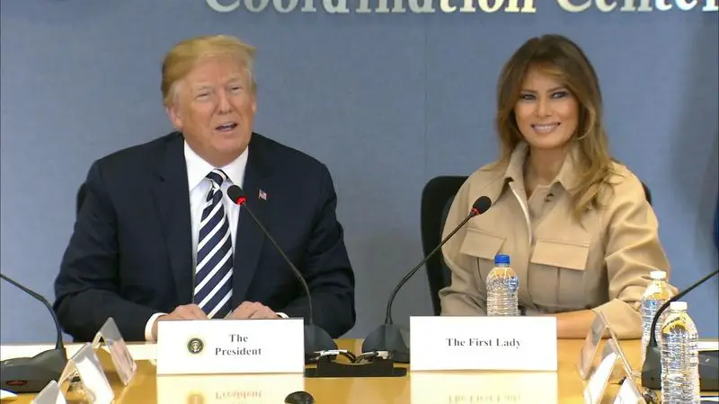 President Trump praises Melania Trump